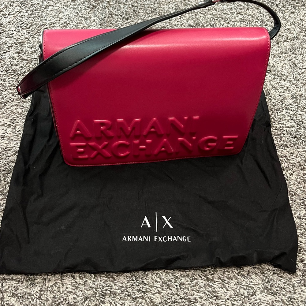 Armani Exchange Bold Pink Crossbody Bag